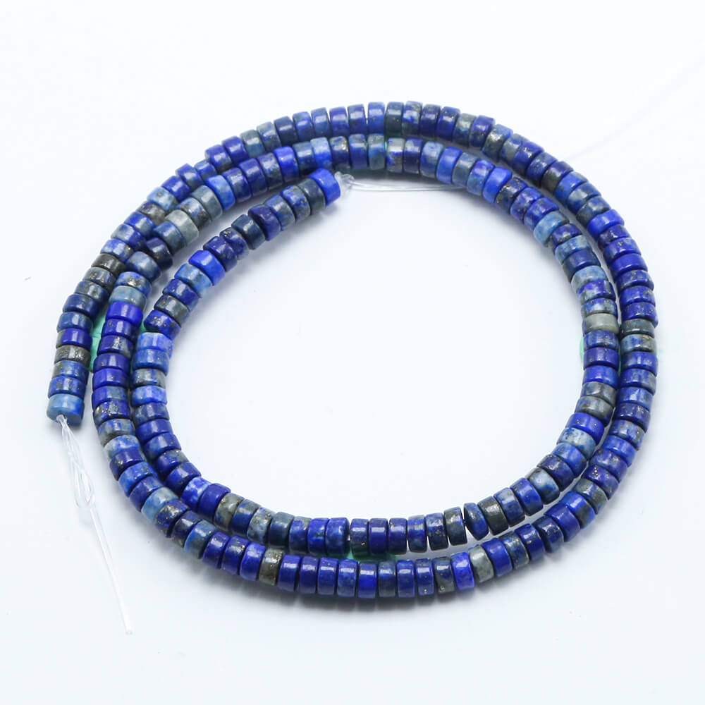 Natural Gemstone Heishi Beads Wheel Shape