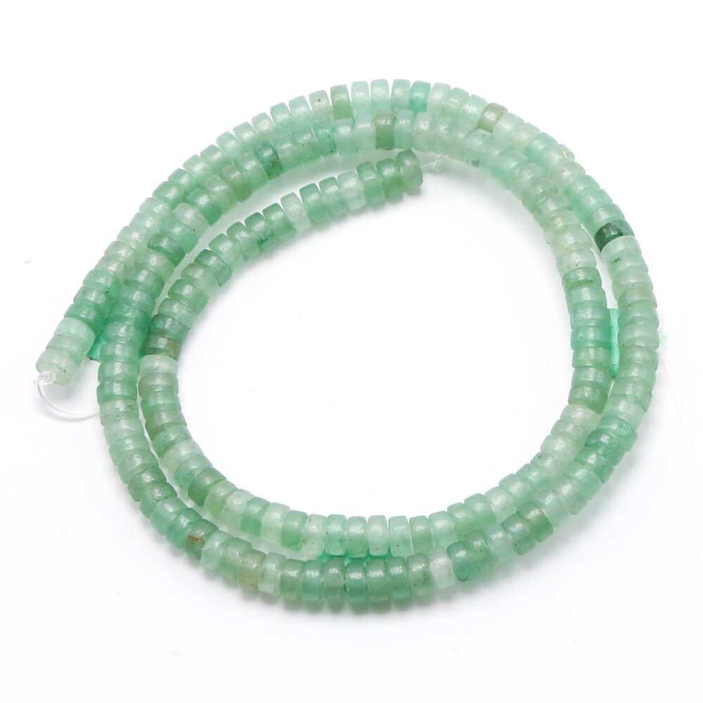 Natural Gemstone Heishi Beads Wheel Shape