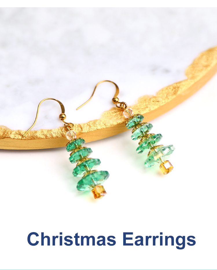 Acrylic  Christmas tree  Earrings