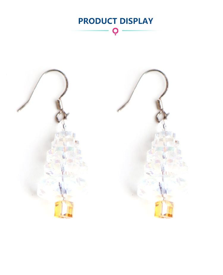 Acrylic  Christmas tree  Earrings