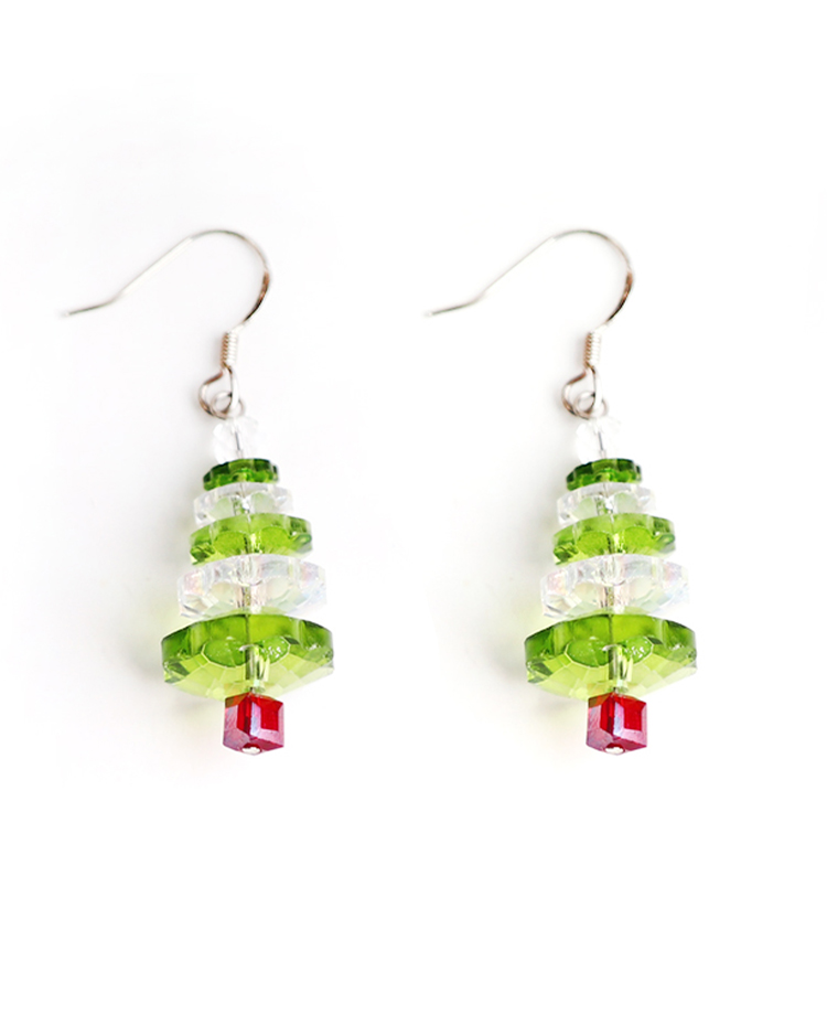 Acrylic  Christmas tree  Earrings