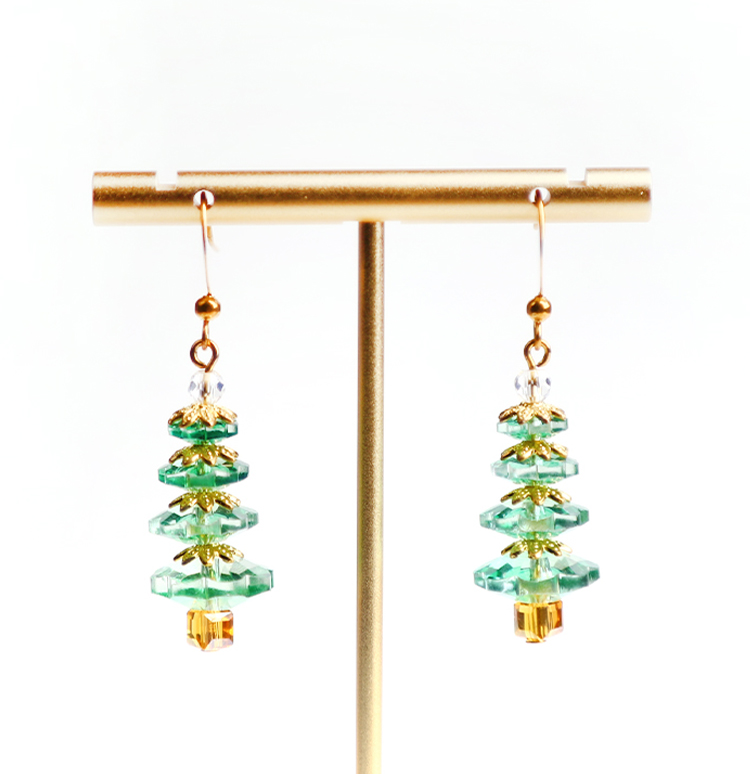 Acrylic  Christmas tree  Earrings