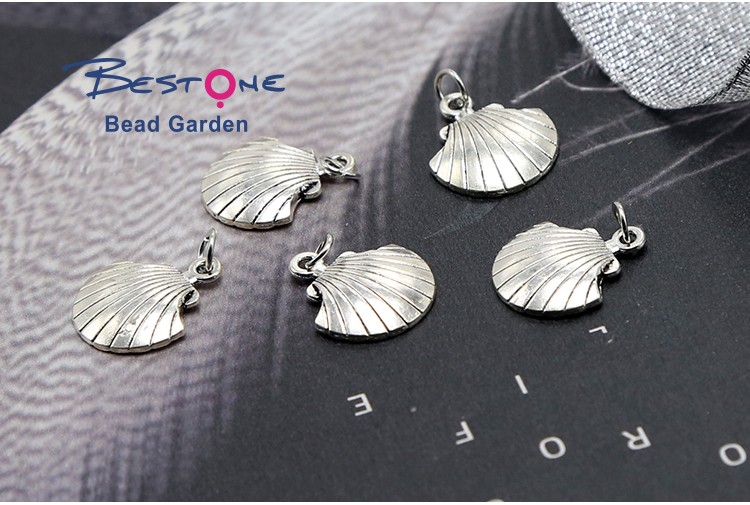 Seashell Antique Silver Charm