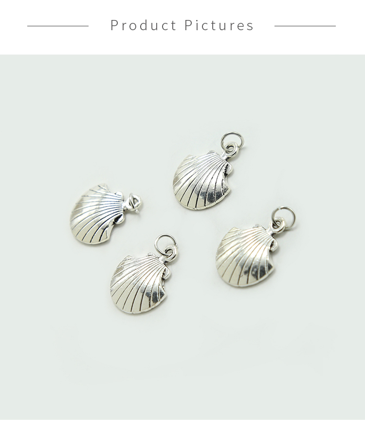 Seashell Antique Silver Charm