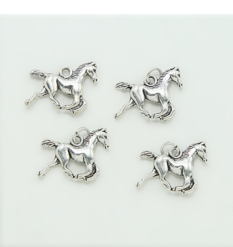 Horse Antique Silver Charm