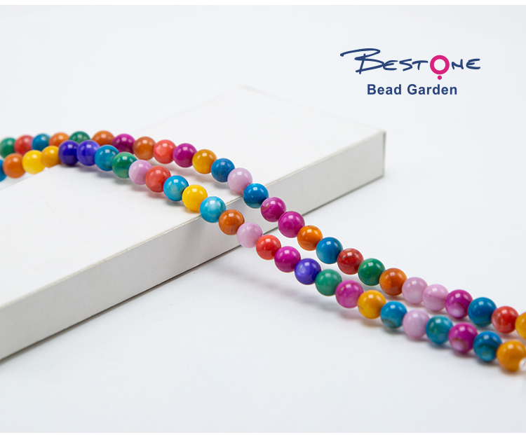 Multi Color Shell Beads