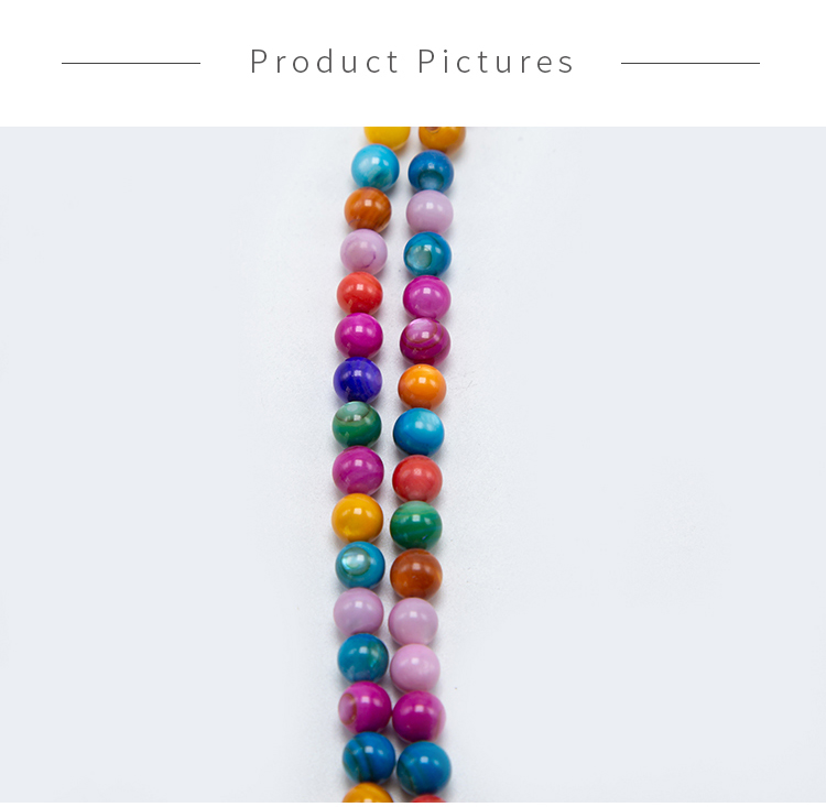 Multi Color Shell Beads