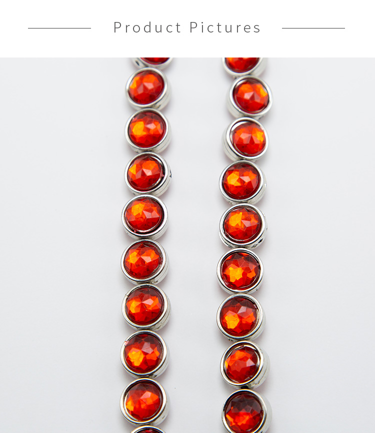 Red Disc Beads Acrylic Beads