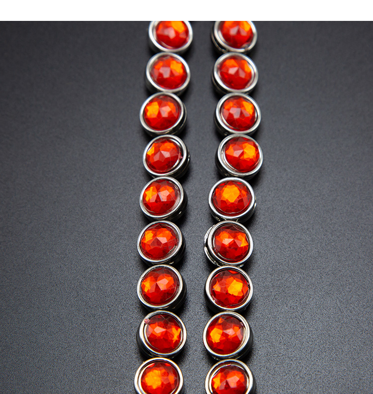 Red Disc Beads Acrylic Beads