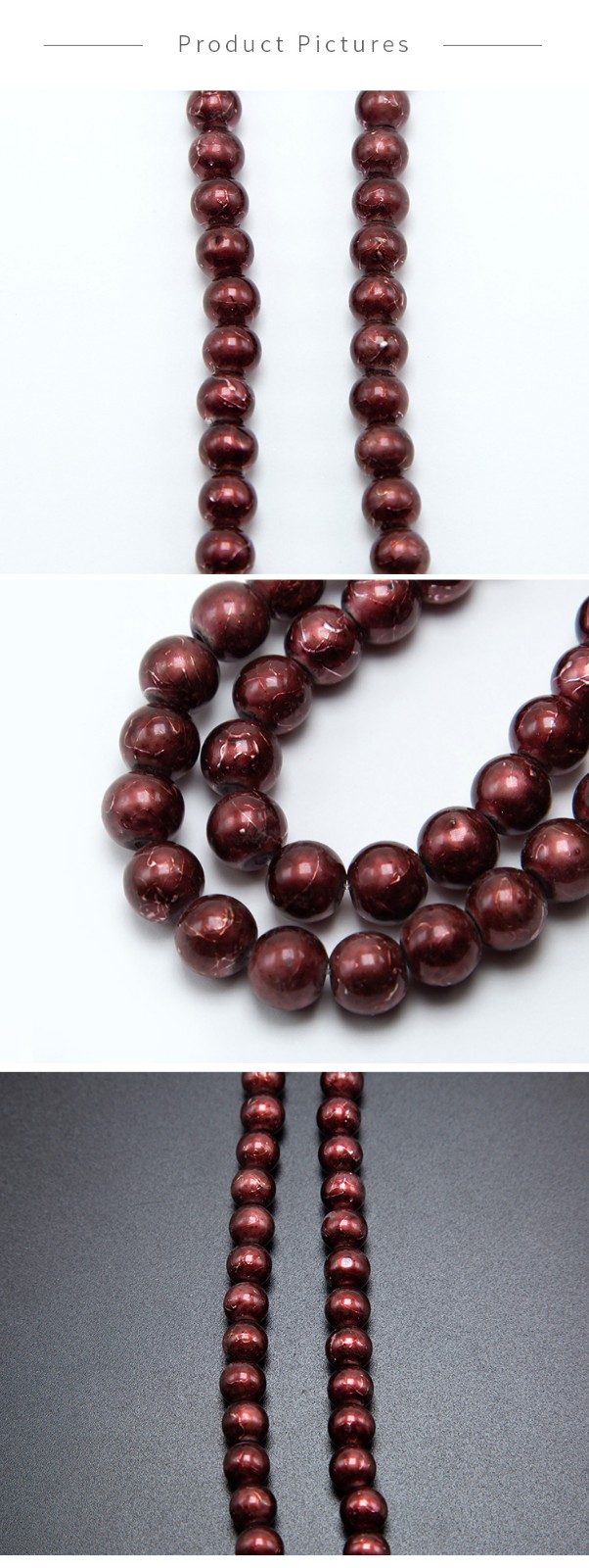 Brown Round Glass Beads