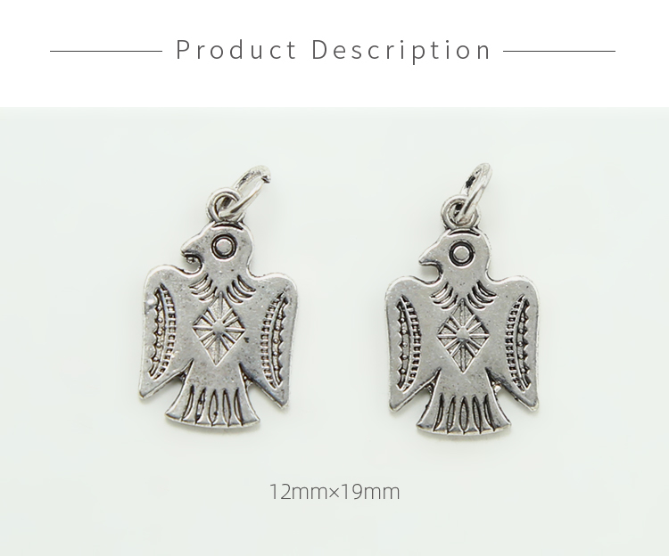 Phoenix Antique Silver Charm