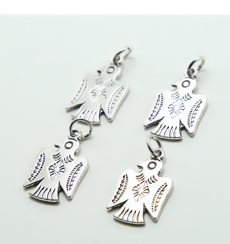 Phoenix Antique Silver Charm