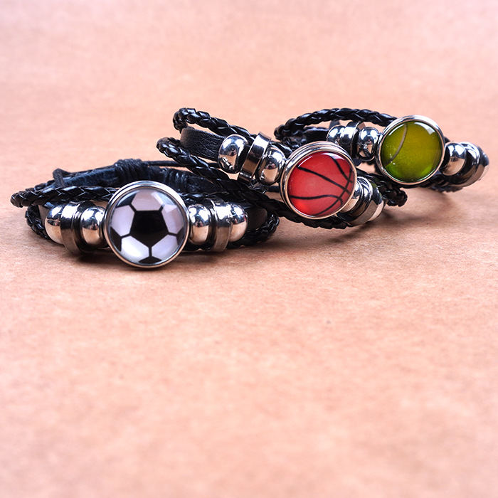 Football lover bracelet sports basketball baseball