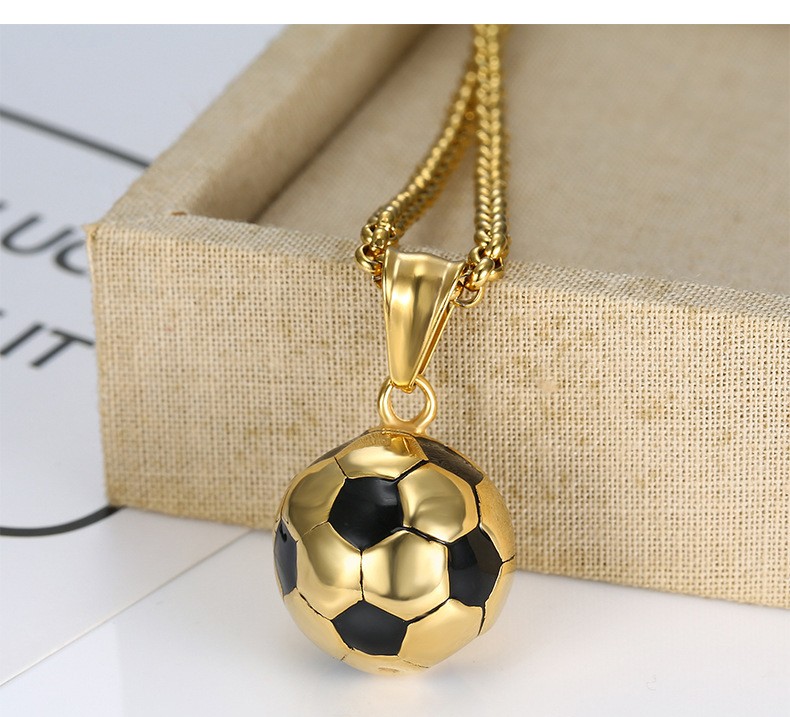 Football necklace for footbal lover soccer lover