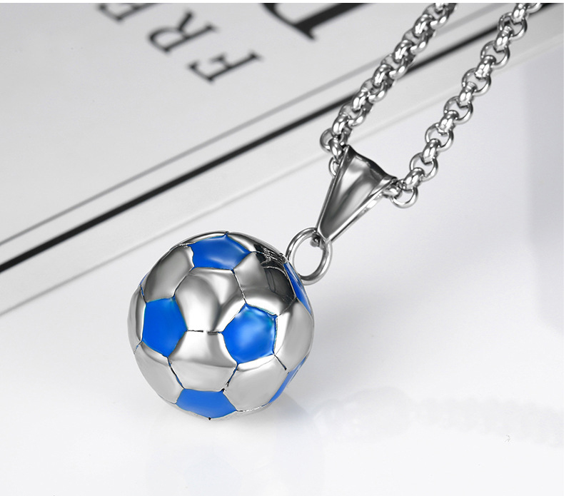 Football necklace for footbal lover soccer lover