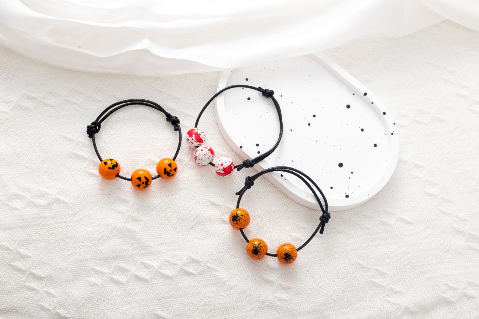 Halloween bracelet Pumpkin Eyeball Ghost