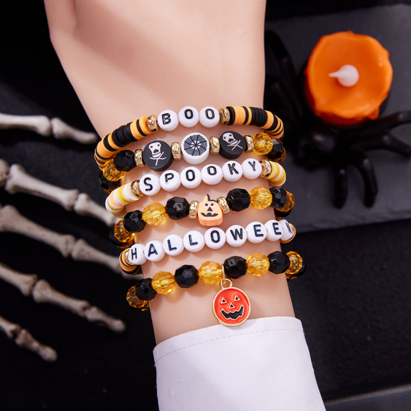 Halloween polymer clay bracelet sets