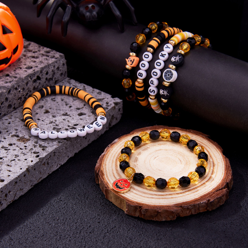 Halloween polymer clay bracelet sets