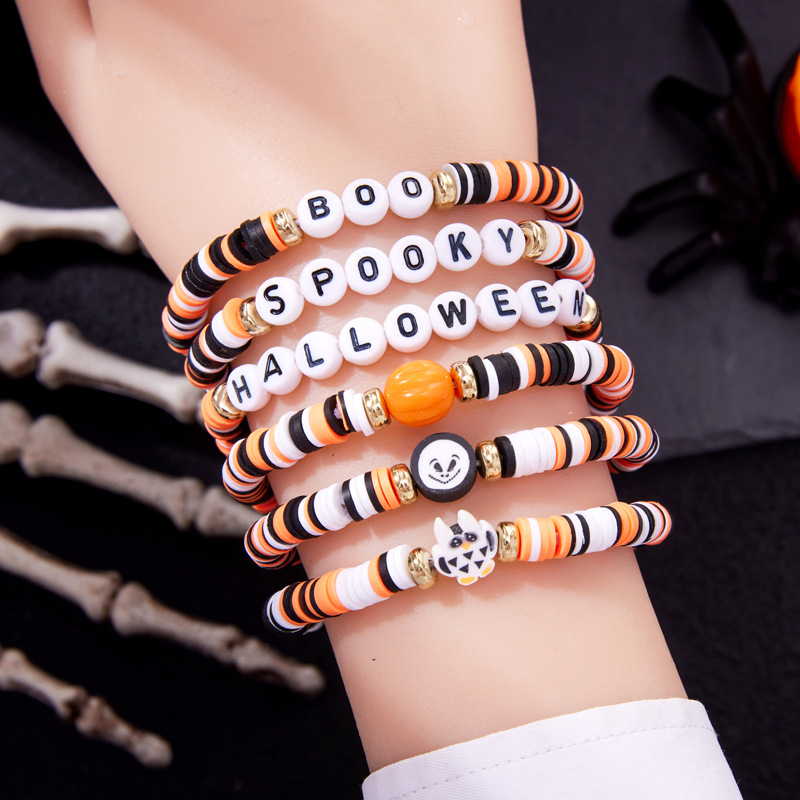 Halloween polymer clay bracelet sets