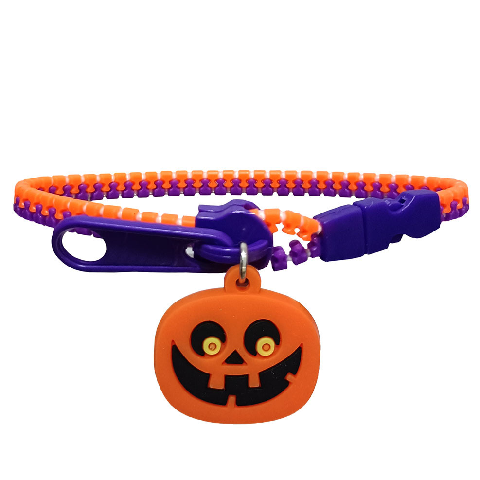 Halloween bracelet with ghost charm pumpkin