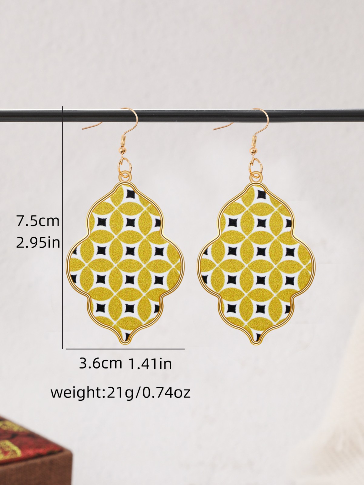 Custom Logo Sublimation Gourd shape Earrings Fashionable PU Leather Design for Bohemian Style Handmade