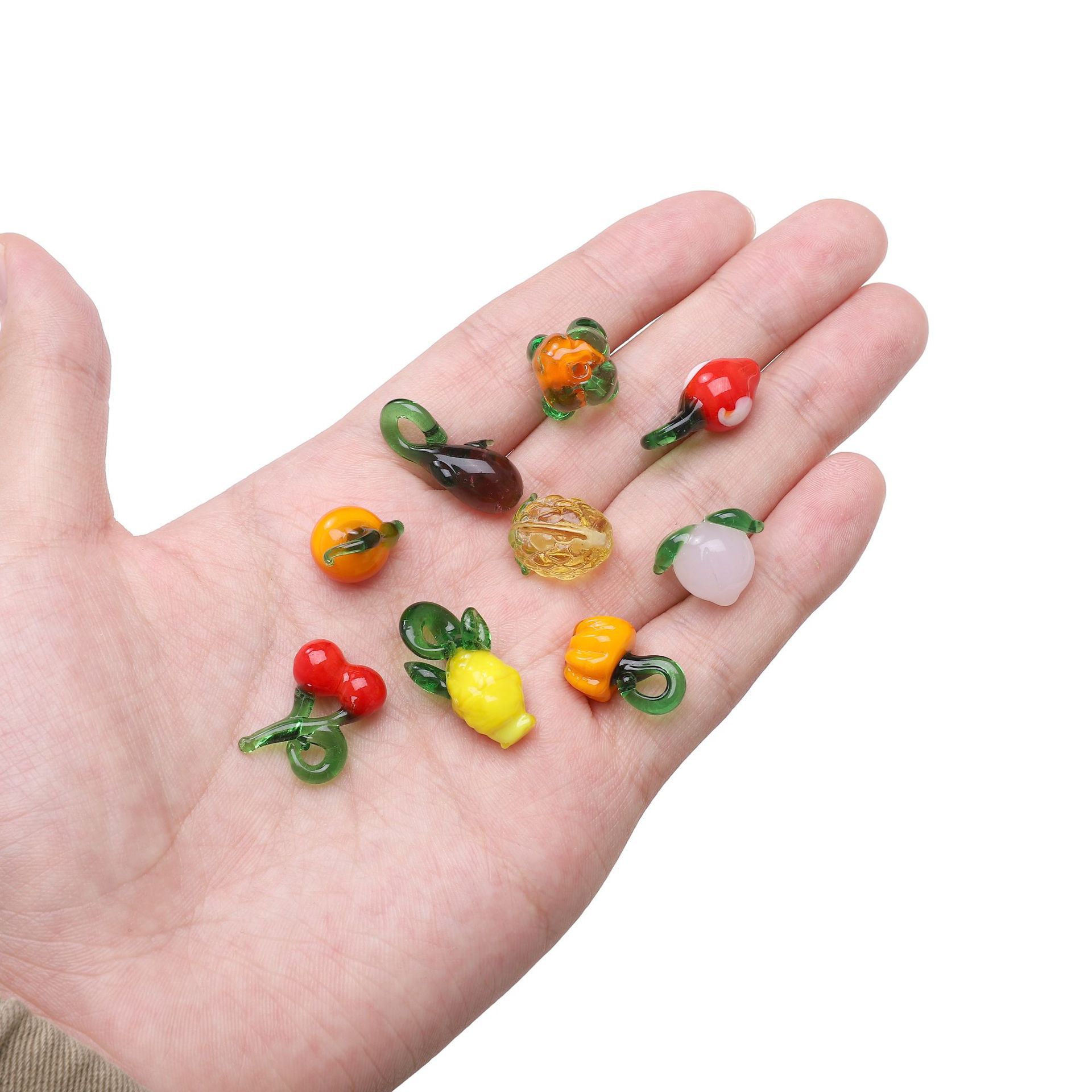 Orange Pumpkin Glass Beads - 12x19mm with 4mm Hole - Perfect for Crafting