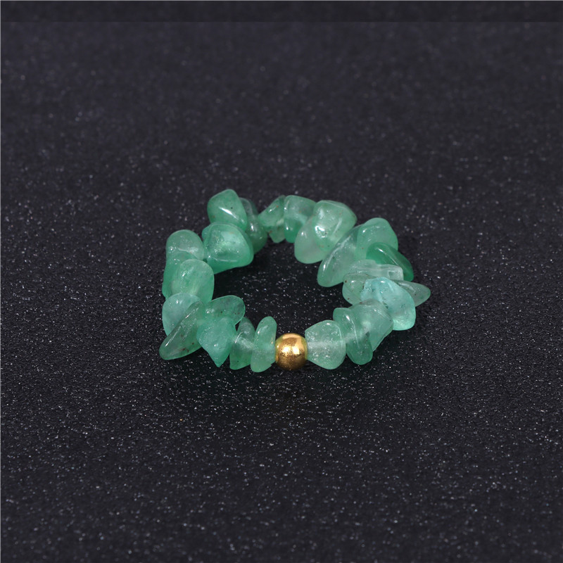 Natural Aquamarine Raw Stone Women's Ring