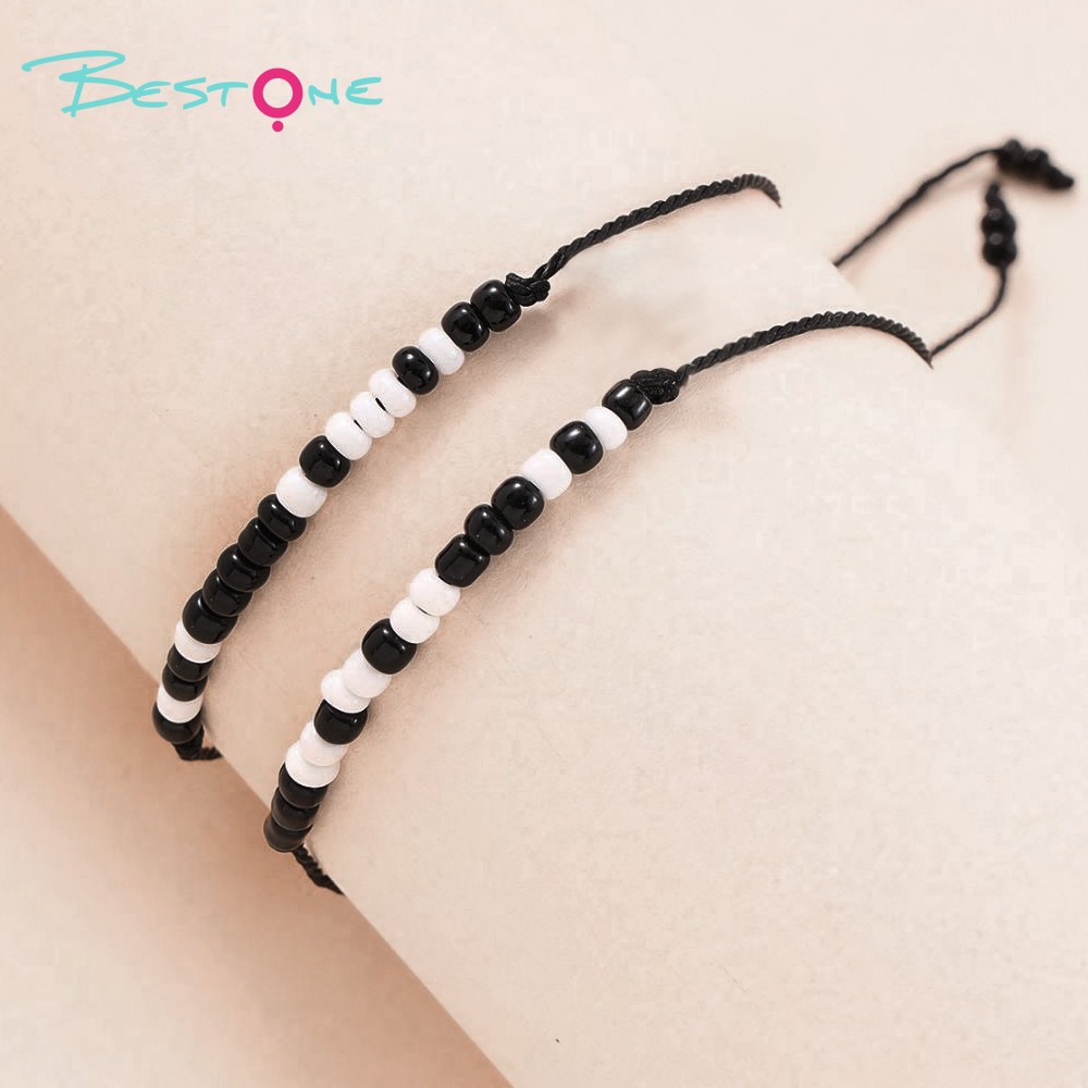 Black Braided Rope Bracelet with Black