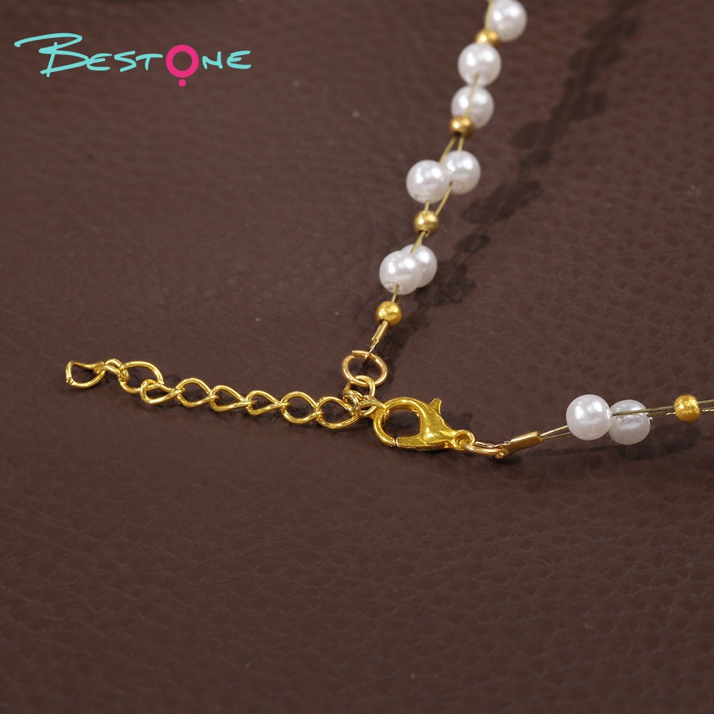 Camellia Pearl Necklace Imitation Plastic