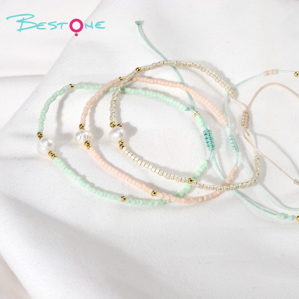 Pearl Glass Beads Bracelets