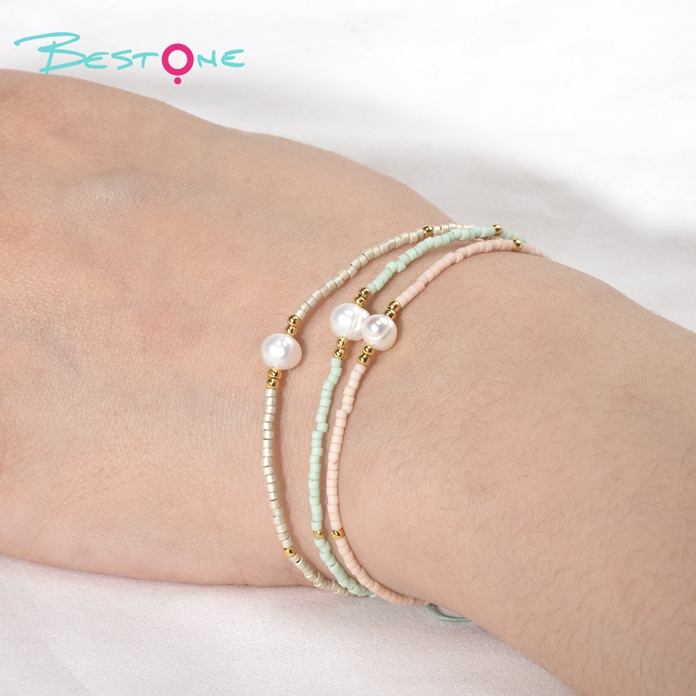 Pearl Glass Beads Bracelets