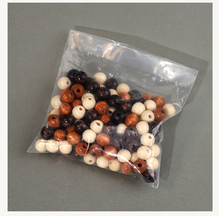 Bestone Stock Wholesale 8x15mm 3 patterns 60 pieces printed rice beads wooden beads multi-purpose