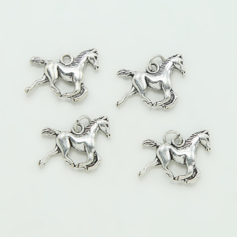 Horse Antique Silver Charm