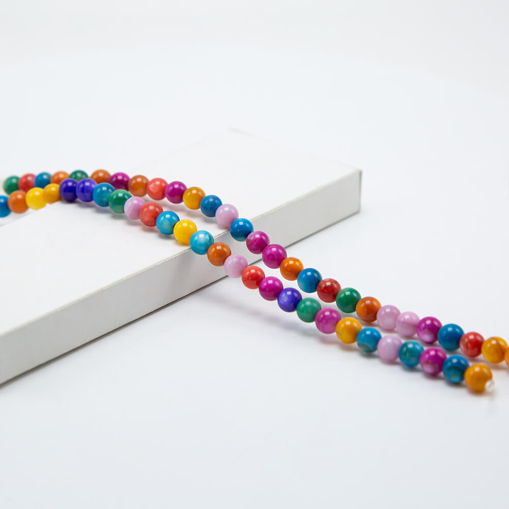 Multi Color Shell Beads