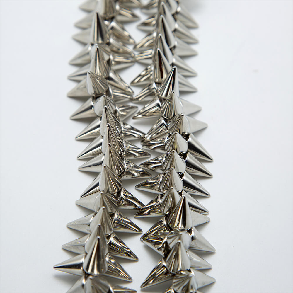 Bestone Silver Color Cone Beads