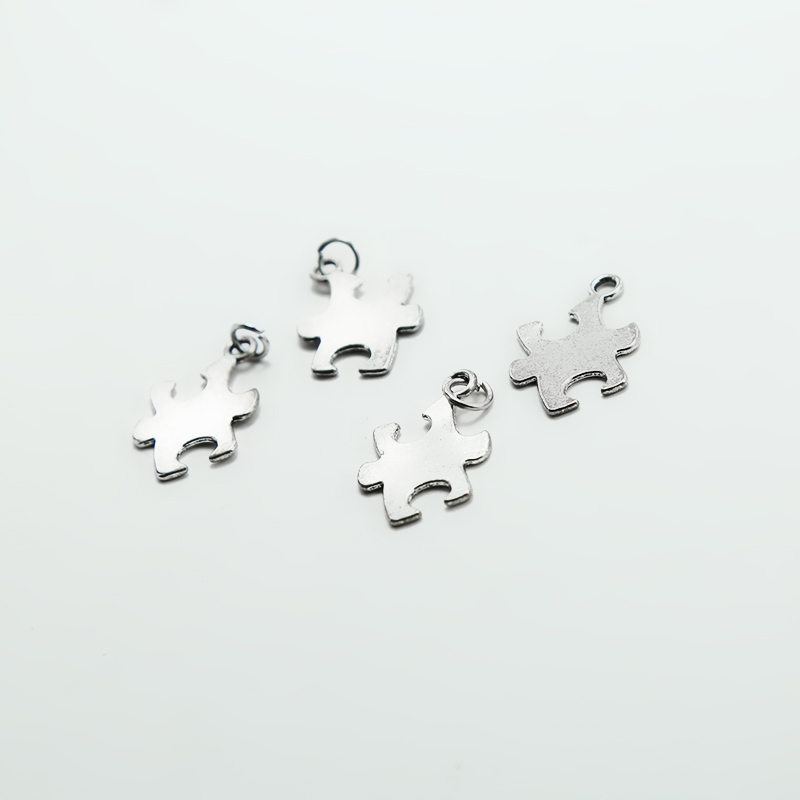 Puzzle Piece Antique Silver Charm