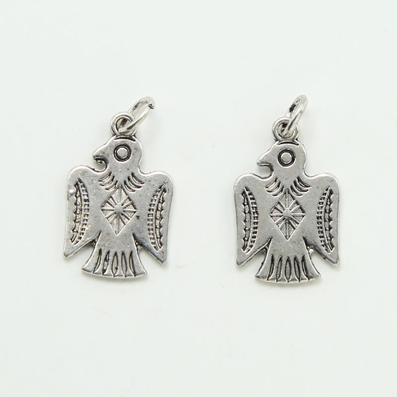 Phoenix Antique Silver Charm