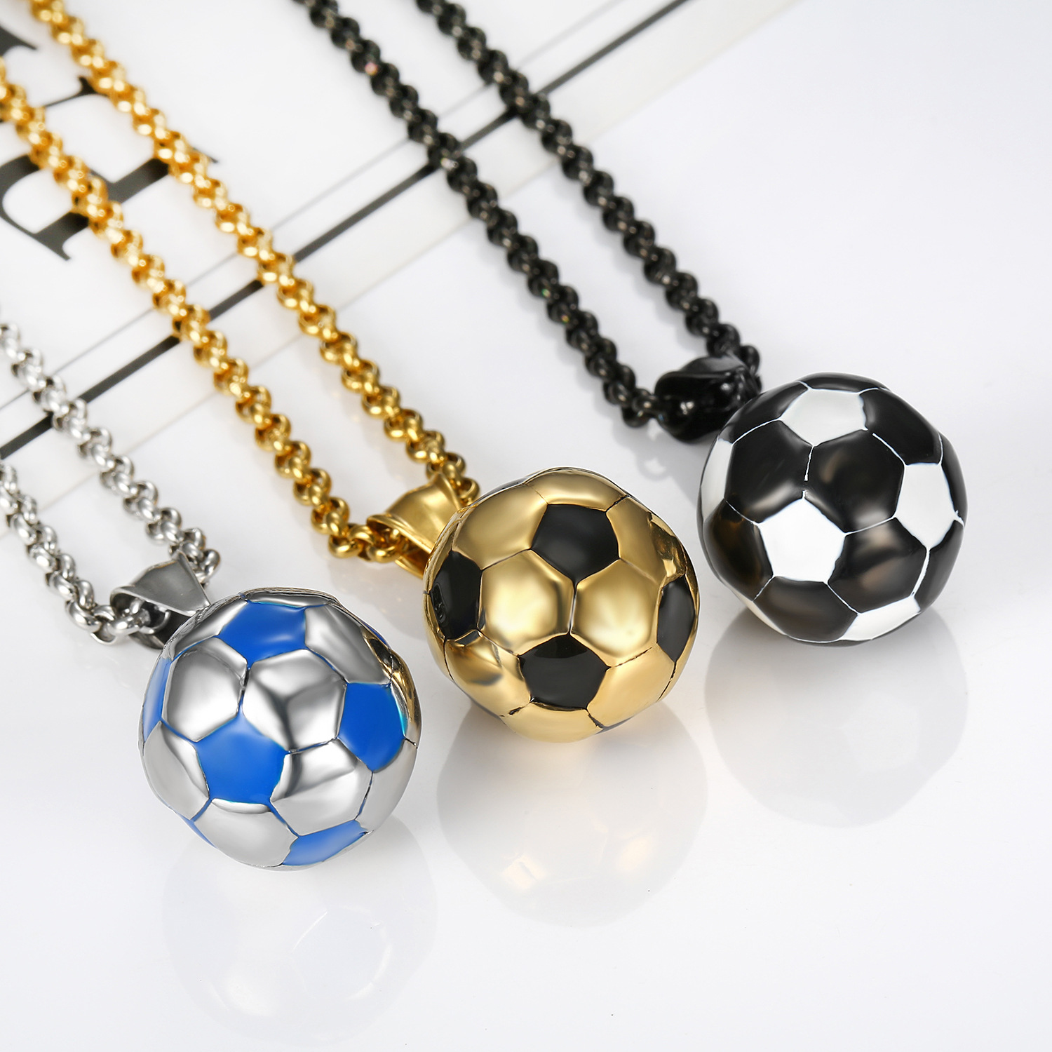 Football necklace for footbal lover soccer lover