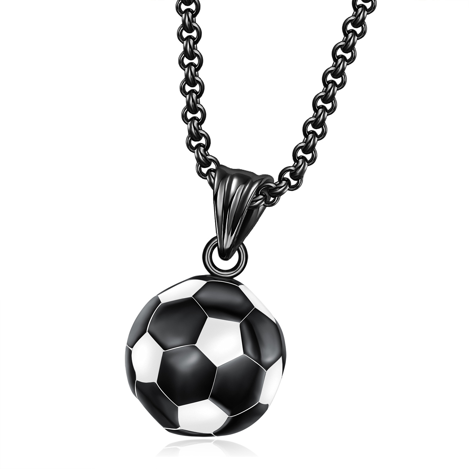 Football necklace for footbal lover soccer lover