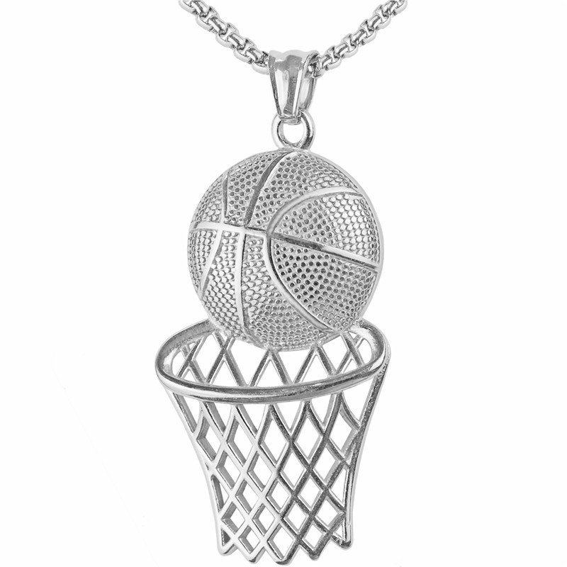 basketball lover slam dunk necklace for basketball