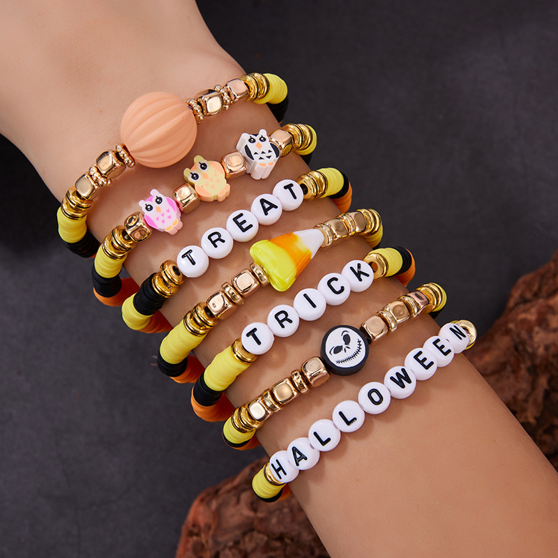 Halloween polymer clay bracelet sets