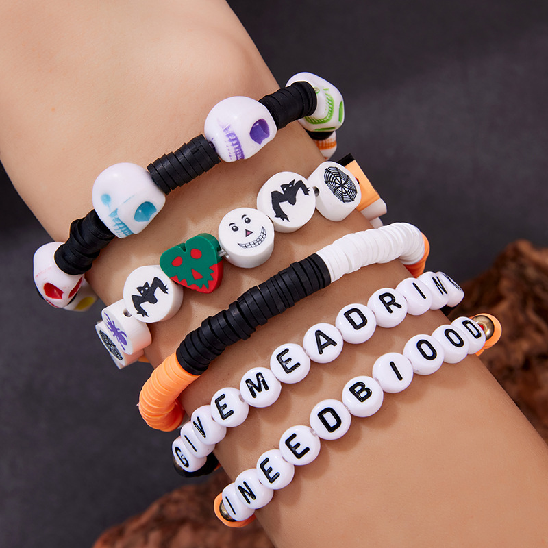 Halloween polymer clay bracelet sets