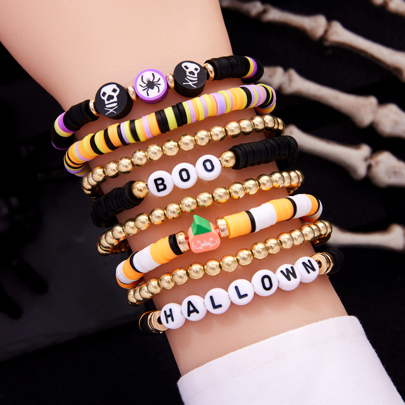 Halloween polymer clay bracelet sets