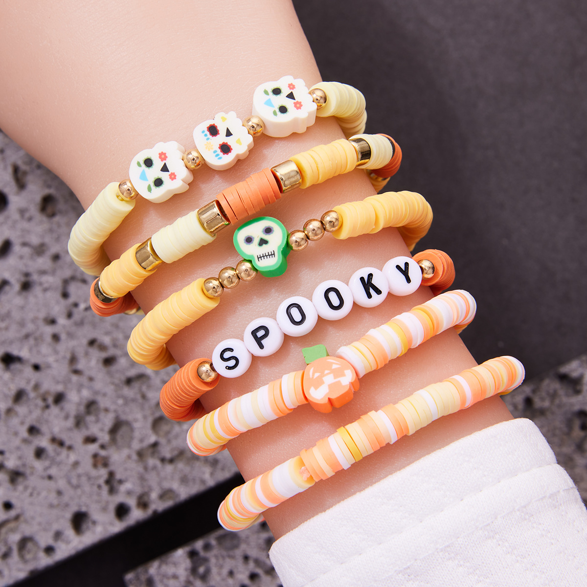 Halloween polymer clay bracelet sets