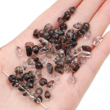 Acrylic Beads - Pebble Style - 5-8mm Size with 1mm Hole - Approx. 80 Beads, 10g Per Pack