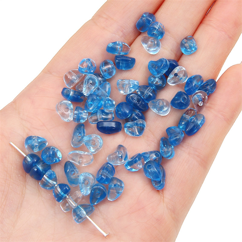 Acrylic Beads - Pebble Style - 5-8mm Size with 1mm Hole - Approx. 80 Beads, 10g Per Pack