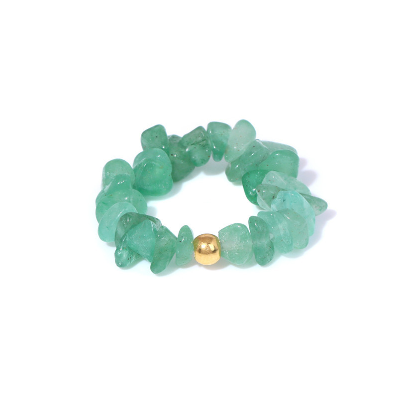 Natural Aquamarine Raw Stone Women's Ring