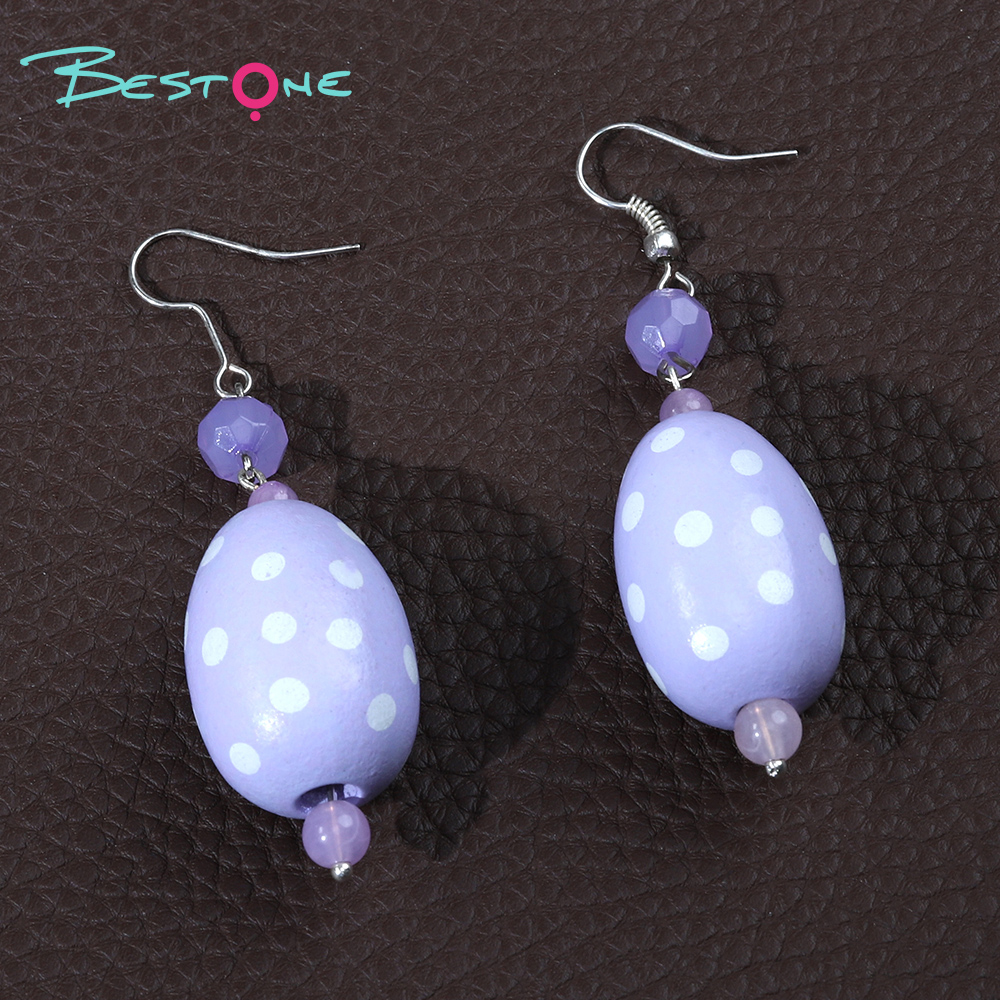 Purple Easter Egg Earrings