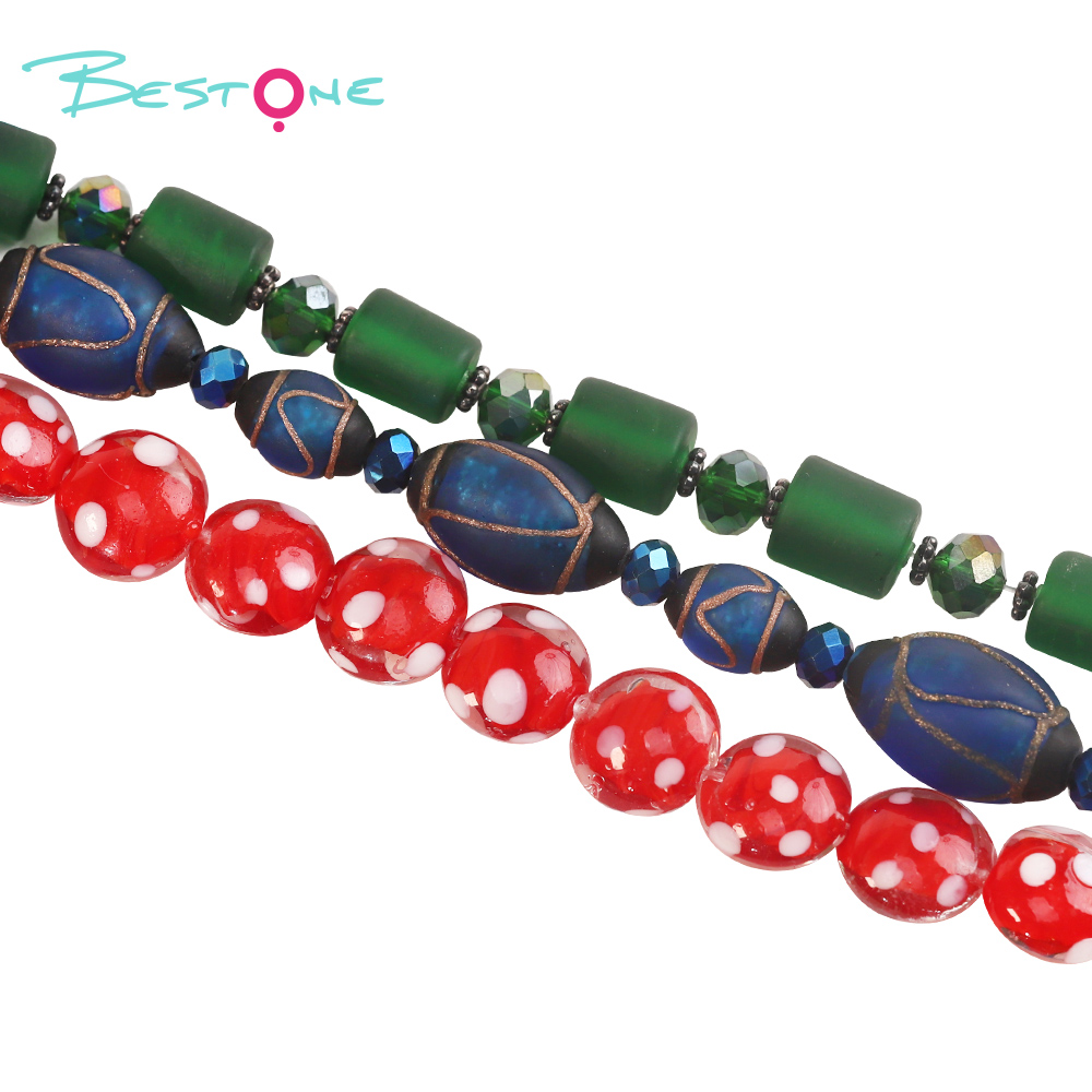 Glass beads bracelet sets