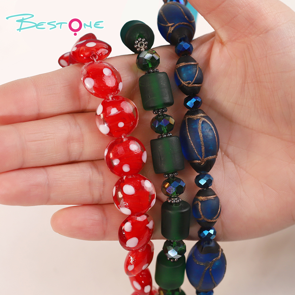 Glass beads bracelet sets